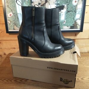 Dr. Martens Black Heeled Boots